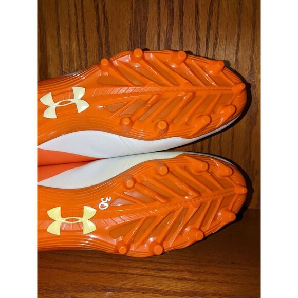 Under Armour Nitro Low Top Football Shoes‎ White/Orange Men\'s Size 15 NWOB main image 11